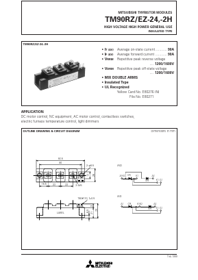 TM90RZ-2H Datasheet PDF MITSUBISHI ELECTRIC 