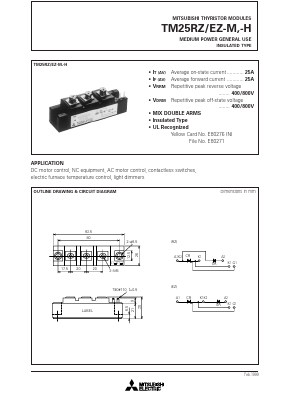 TM25RZ-H Datasheet PDF MITSUBISHI ELECTRIC 