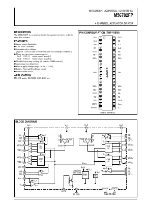 M56782FP Datasheet PDF MITSUBISHI ELECTRIC 