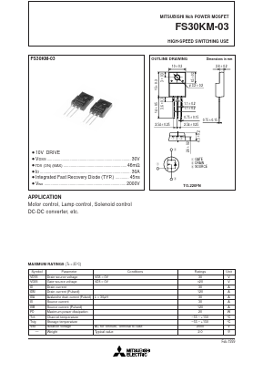 FS30KM-03 Datasheet PDF Mitsumi