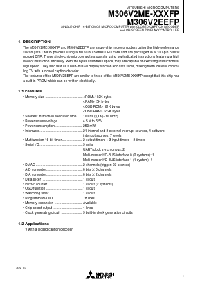 M306V2 Datasheet PDF Mitsumi