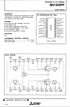 M51293FP Datasheet PDF Mitsumi