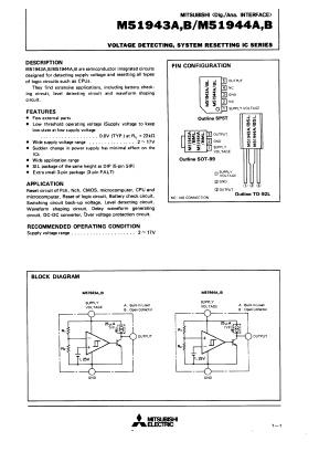 M51943B Datasheet PDF Mitsumi