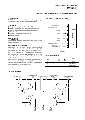 M54543L Datasheet PDF Mitsumi