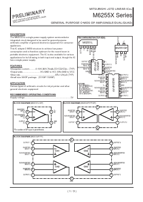 M62554P Datasheet PDF Mitsumi