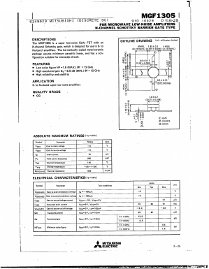 MGF1305 Datasheet PDF Mitsumi