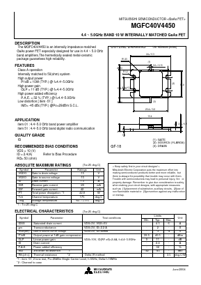 MGFC40V4450 Datasheet PDF Mitsumi