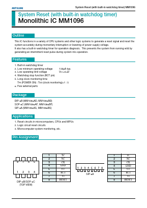 MM1096 Datasheet PDF Mitsumi