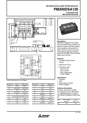 PM300DSA120 Datasheet PDF Mitsumi