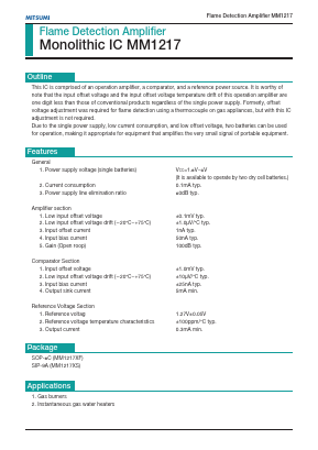 MM1217 Datasheet PDF Mitsumi