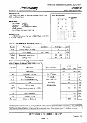 BA01202 Datasheet PDF Mitsumi