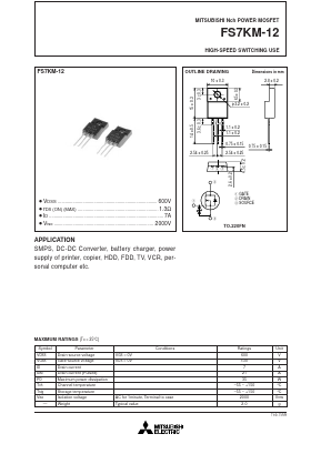 FS7KM-12 Datasheet PDF Mitsumi