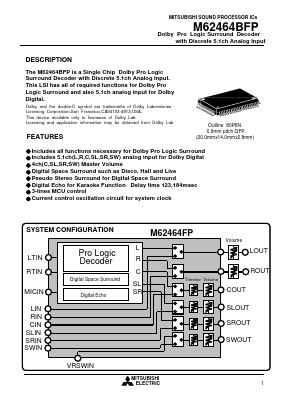 M62464BFP Datasheet PDF Mitsumi