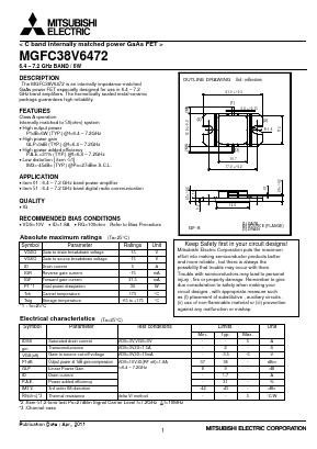 MGFC38V6472 Datasheet PDF Mitsumi