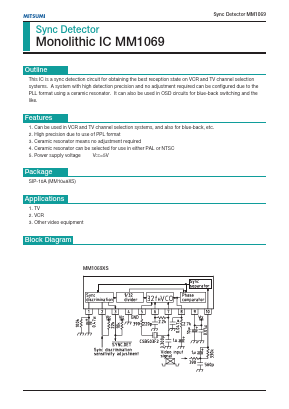 MM1069XS Datasheet PDF Mitsumi