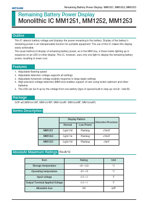 MM1253 Datasheet PDF Mitsumi