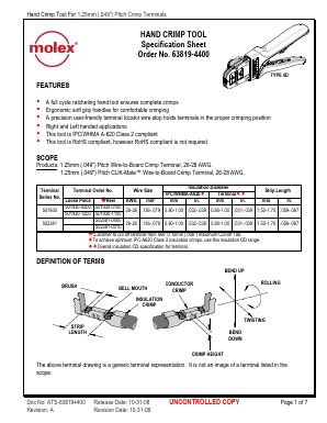 501930 Datasheet PDF Molex Connectors