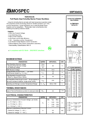 SRF3045CL Datasheet PDF Mospec Semiconductor