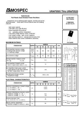 URAF0510 Datasheet PDF Mospec Semiconductor