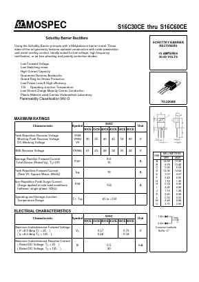 S16C35CE Datasheet PDF Mospec Semiconductor
