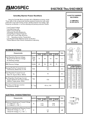 S16C90CE Datasheet PDF Mospec Semiconductor