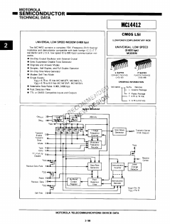 MC14412VP Datasheet PDF Motorola => Freescale