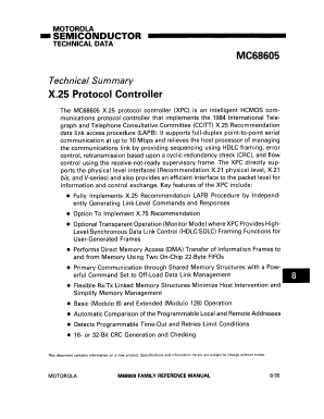 MC68605I Datasheet PDF Motorola => Freescale