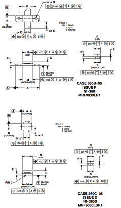 MRF9030LSR1 Datasheet PDF Motorola => Freescale