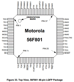 DSP56F801PB Datasheet PDF Motorola => Freescale