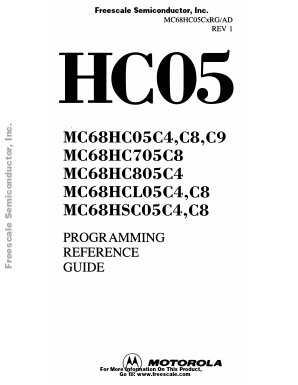 68HCL05C8 Datasheet PDF Motorola => Freescale