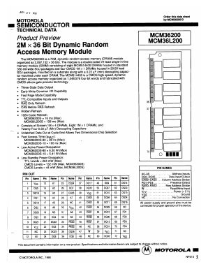MCM36200 Datasheet PDF Motorola => Freescale