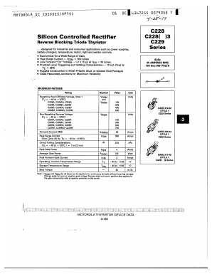 C228A3 Datasheet PDF Motorola => Freescale