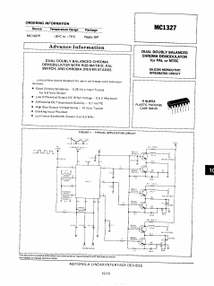 MC1327P Datasheet PDF Motorola => Freescale