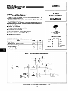 MC1373P Datasheet PDF Motorola => Freescale