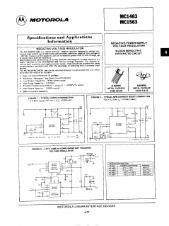 MC1463G Datasheet PDF Motorola => Freescale