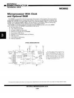 MC6802CP Datasheet PDF Motorola => Freescale