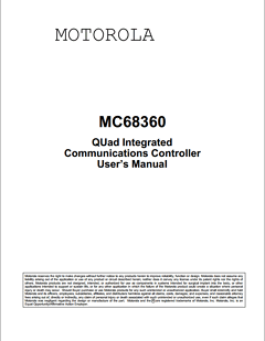 MC68360 Datasheet PDF Motorola => Freescale