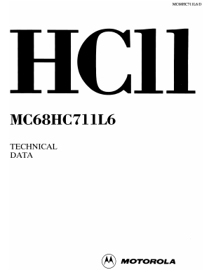 MC68HC11L6ML Datasheet PDF Motorola => Freescale