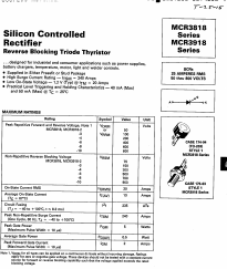 MCR3918-3 Datasheet PDF Motorola => Freescale