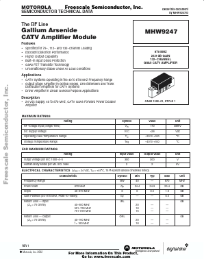 MHW9247 Datasheet PDF Motorola => Freescale