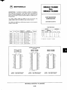 SN74LS687 Datasheet PDF Motorola => Freescale
