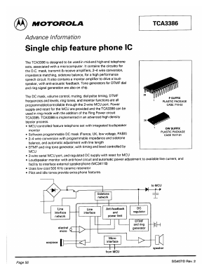 TCA3386 Datasheet PDF Motorola => Freescale