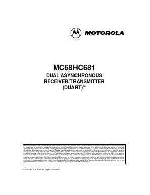 MC68HC681FN Datasheet PDF Motorola => Freescale