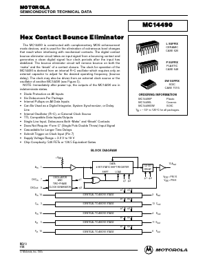 MC14490L Datasheet PDF Motorola => Freescale