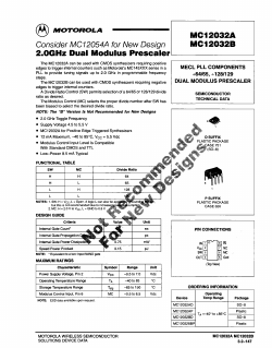 MC12032A Datasheet PDF Motorola => Freescale