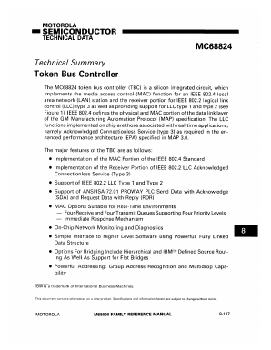 MC68824I Datasheet PDF Motorola => Freescale