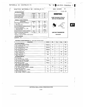 2N3734 Datasheet PDF Motorola => Freescale