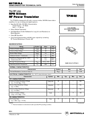 TP3032 Datasheet PDF Motorola => Freescale
