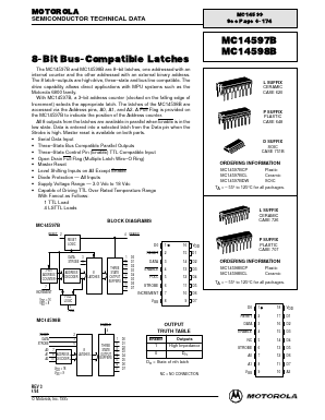 MC14597B Datasheet PDF Motorola => Freescale