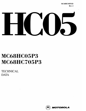 MC68HC05P3P Datasheet PDF Motorola => Freescale